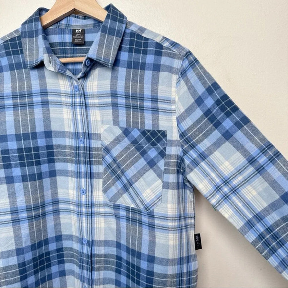 Helly Hansen Womens Xsmall Okka Organic Flannel Button Shirt - Picture 5 of 14